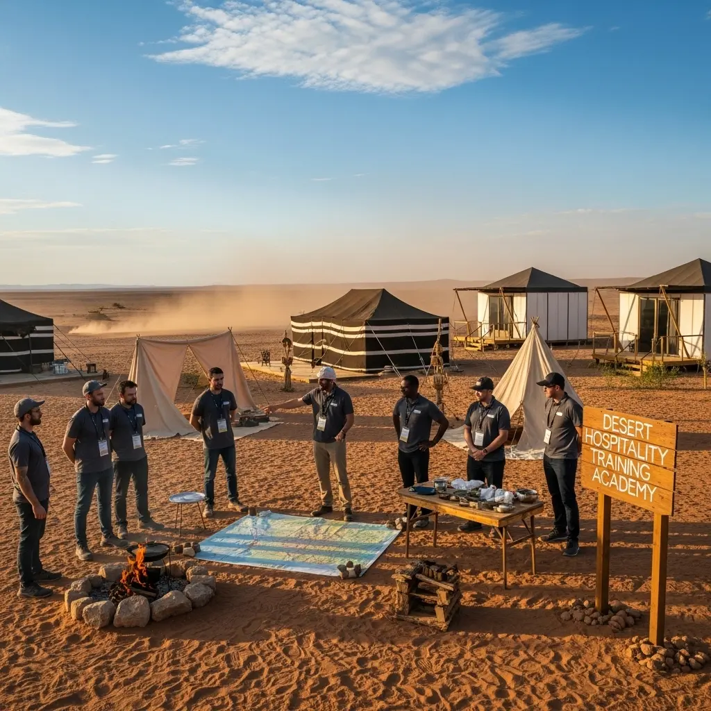 You are currently viewing Desert Camp Training: Elevating Arabian Hospitality in the Golden Dunes