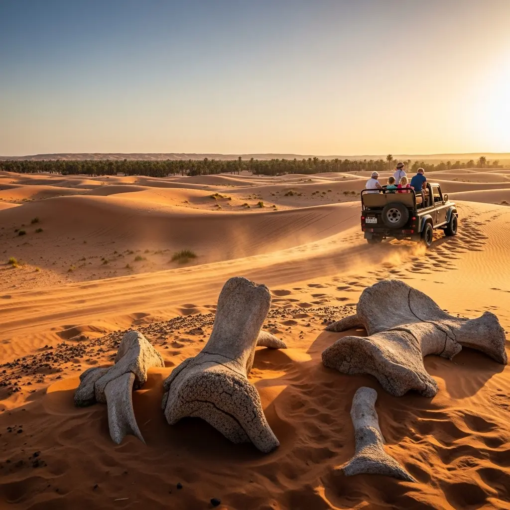 Read more about the article Desert Safari and Fossil Discoveries: Unearthing the Prehistoric Secrets of the Arabian Dunes