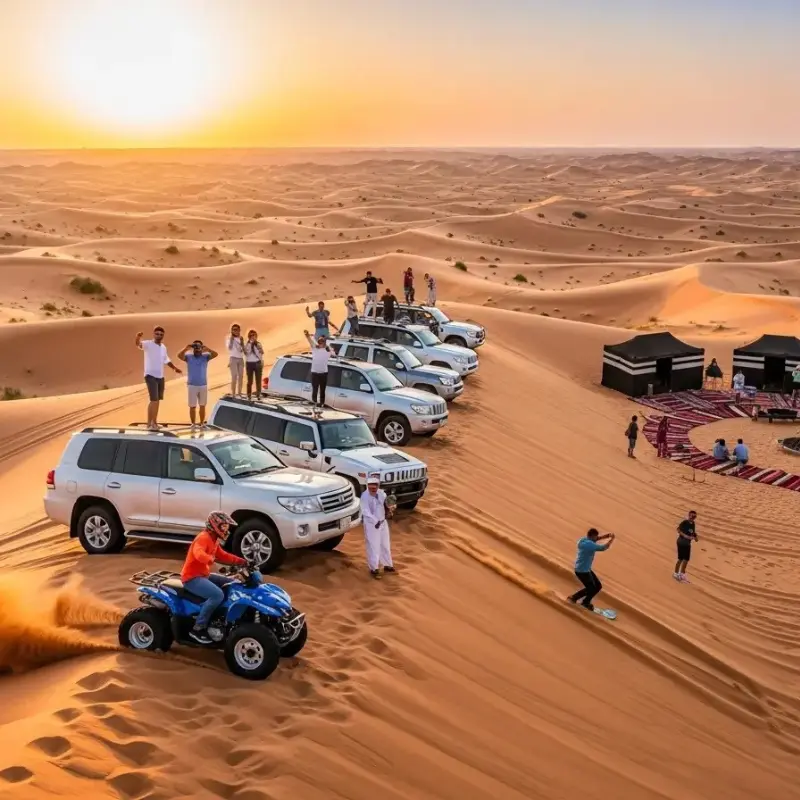Desert Safari with atv quad bike