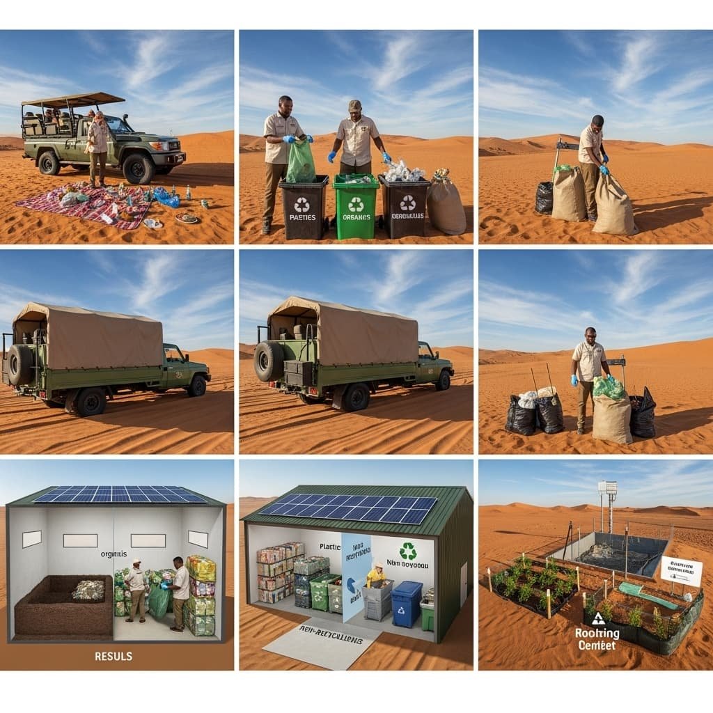 Read more about the article Safari Waste Management 12 Incredible Steps to Clean Desert Tourism