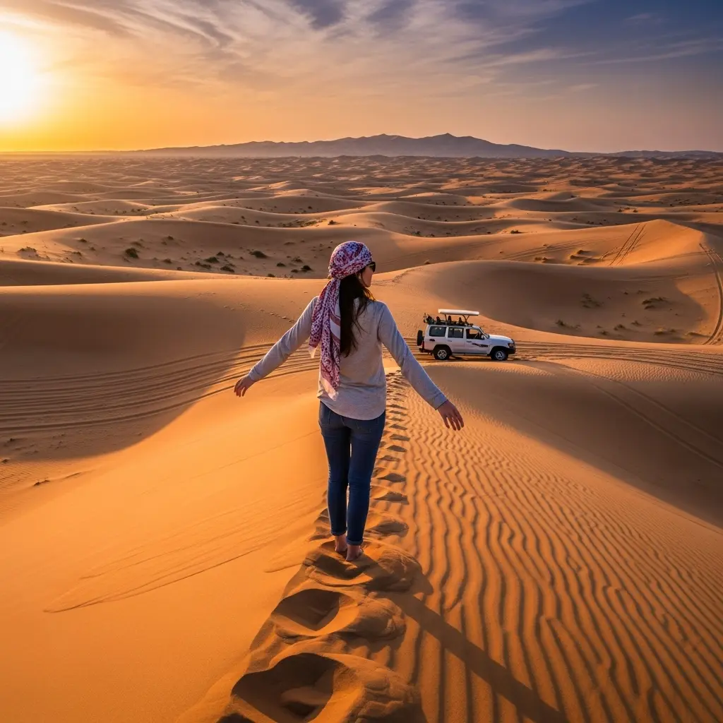 Read more about the article Desert Safari Dubai for Solo Travelers: Conquering the Golden Sands Alone